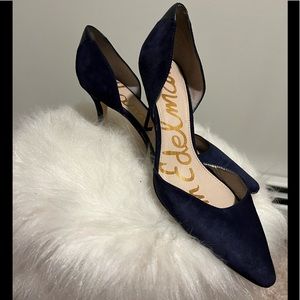 Sam Edelman blue suede pumps